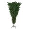 Northlight 7.5&#x27; Pre-Lit Green Upside Down Spruce Artificial Christmas Tree, Clear Lights